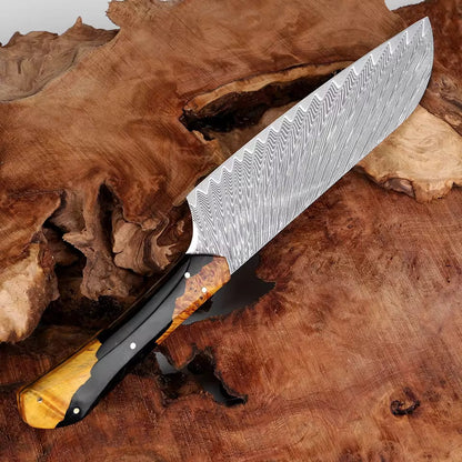 Santoku Chef Knife – VG10 Damascus Steel & Ergonomic Handle