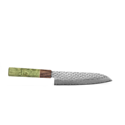 Sakai Kyuba KYU Chef’s Knife 19cm – Santoku – Olive Green