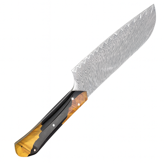 Santoku Chef Knife – VG10 Damascus Steel & Ergonomic Handle