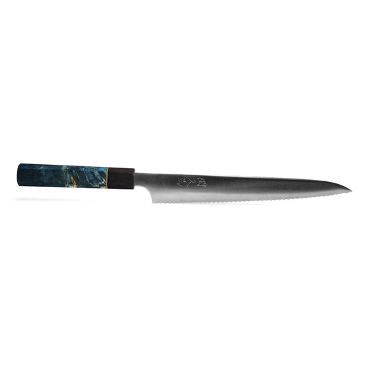 Seki Kyuba PAN Bread Serrated Knife 23.5cm – Mediterranean Blue